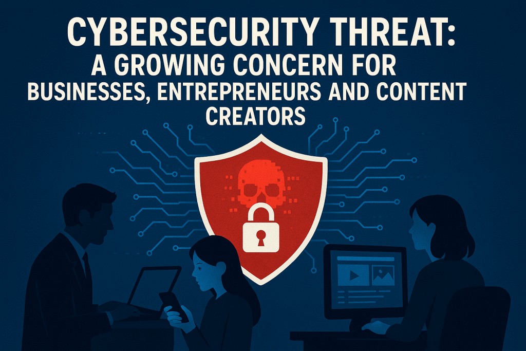 CYBERSECURITY THREAT: A GROWING CONCERN FOR BUSINESSES, ENTREPRENEURS AND CONTENT CREATORS.